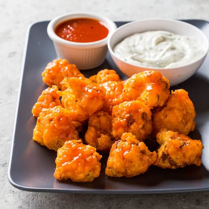 Vegan Buffalo Cauliflower Bites