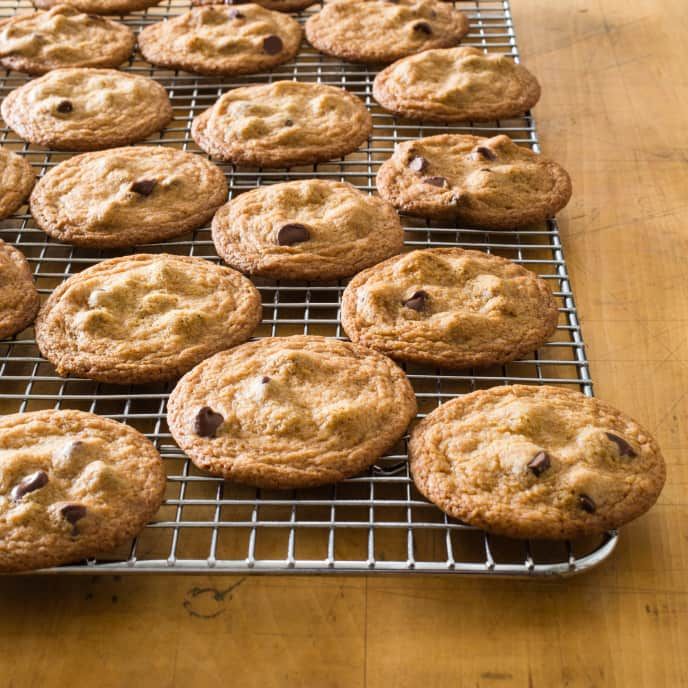 Thin, Crispy Chocolate Chip Cookies